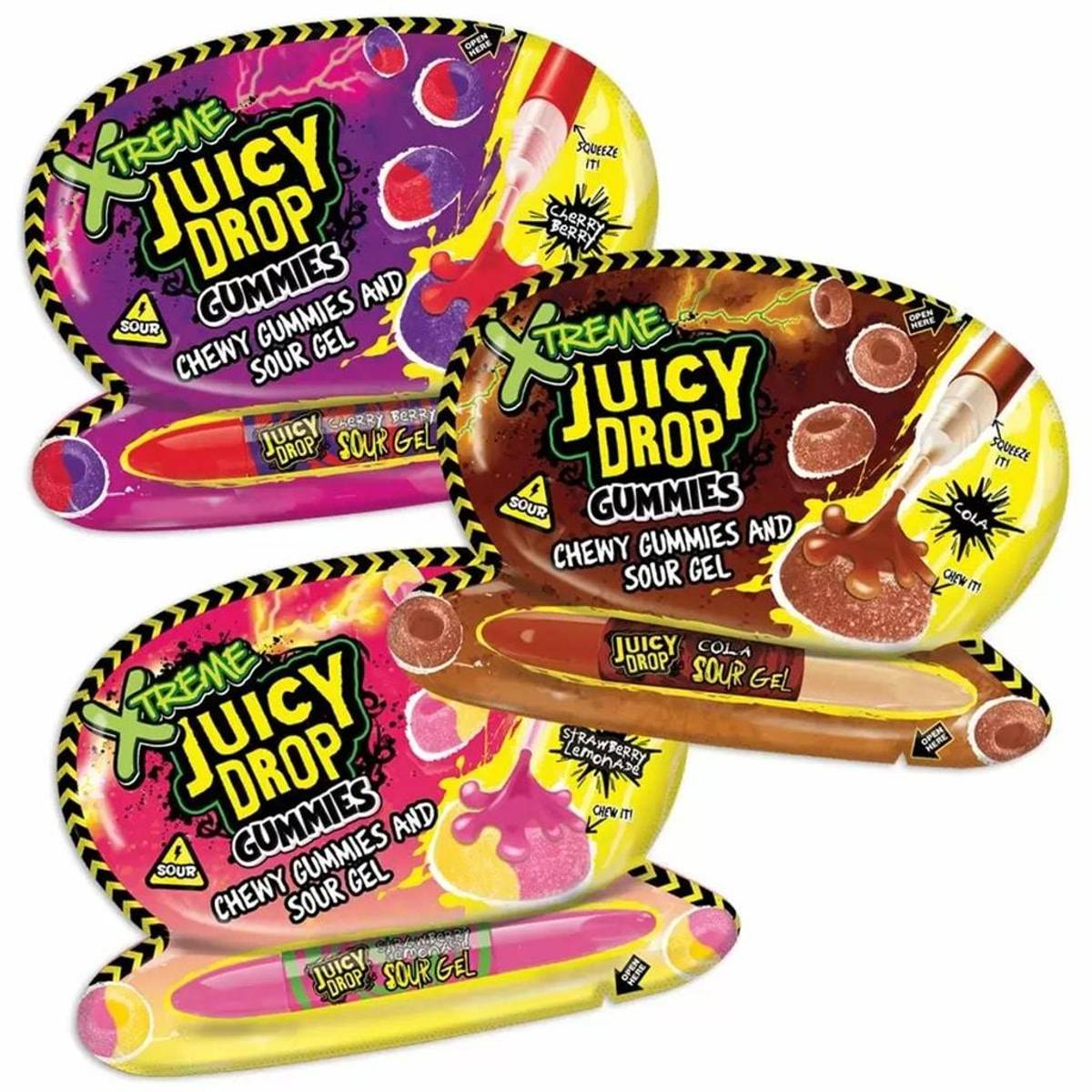 Bazooka Juicy Drop Gummies 12x57g - SuperEngros.no